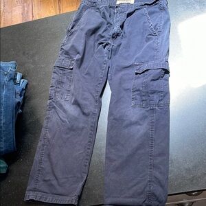 Wrangler Blue Cargo Pants Durable Cotton Blend